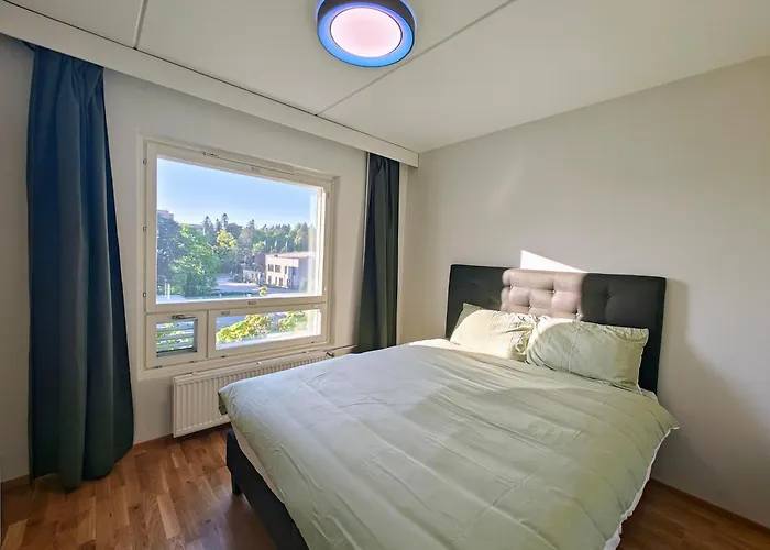 72M2 Apartment With Cozy Balcony And Relaxing Sauna